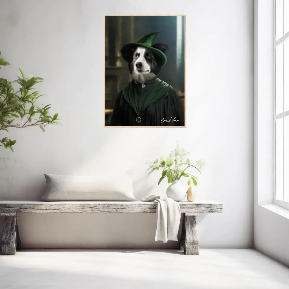 Tableau Personnalisé Portrait Animaux Sorcier McGonagall