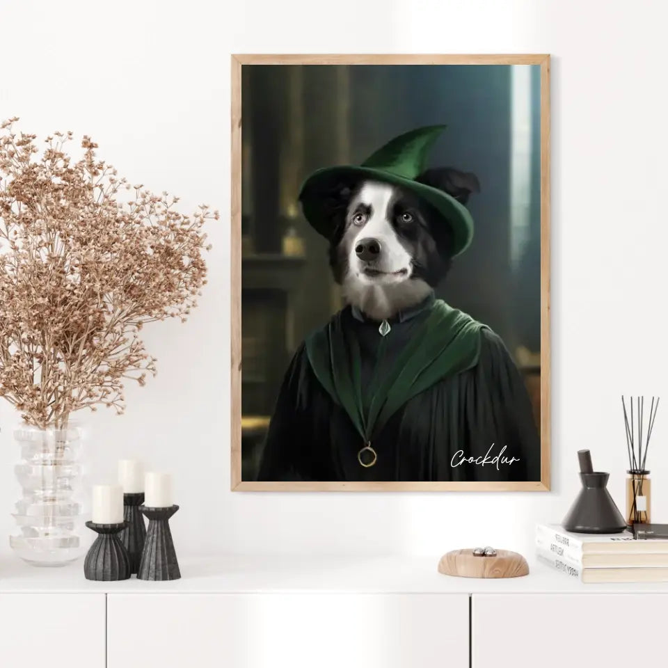Tableau Personnalisé Portrait Animaux Sorcier McGonagall