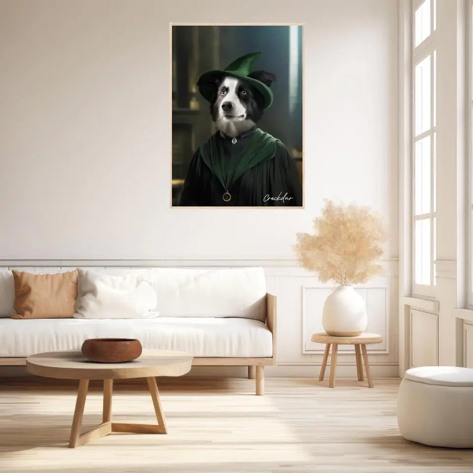 Tableau Personnalisé Portrait Animaux Sorcier McGonagall