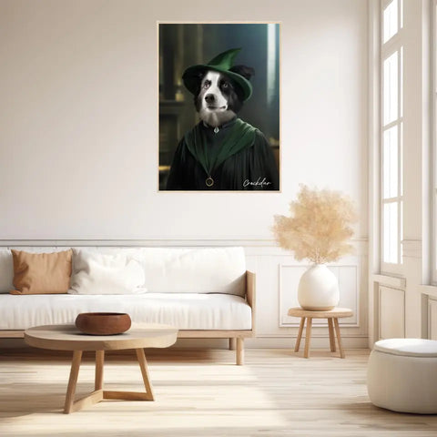 Tableau Personnalisé Portrait Animaux Sorcier McGonagall