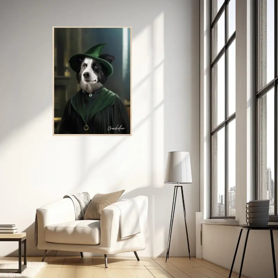 Tableau Personnalisé Portrait Animaux Sorcier McGonagall