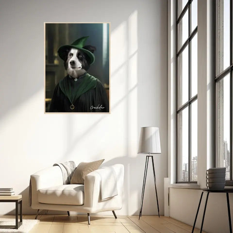 Tableau Personnalisé Portrait Animaux Sorcier McGonagall