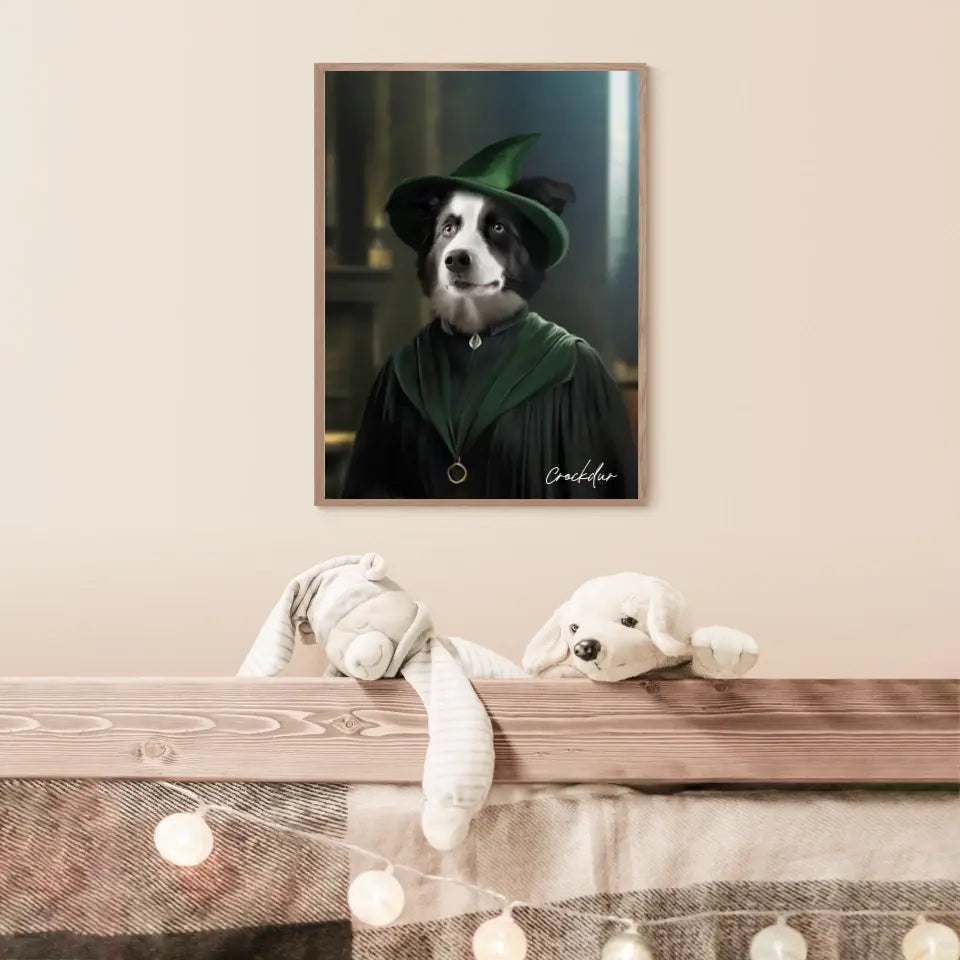 Tableau Personnalisé Portrait Animaux Sorcier McGonagall