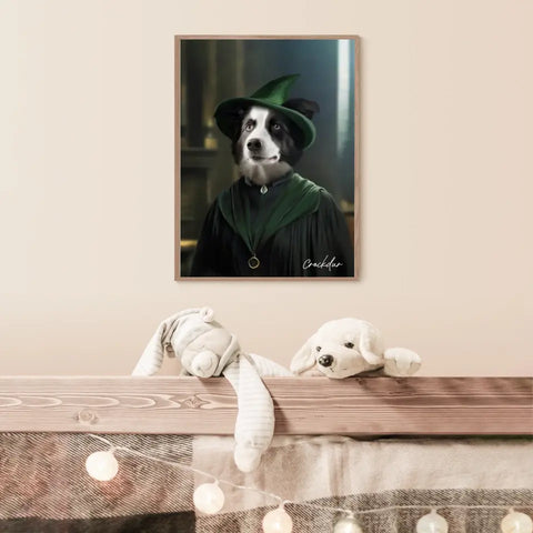 Tableau Personnalisé Portrait Animaux Sorcier McGonagall