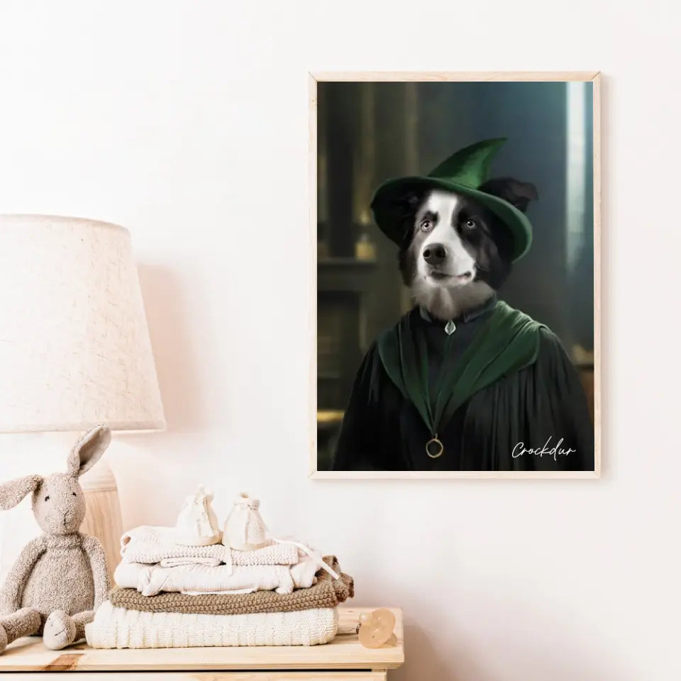 Tableau Personnalisé Portrait Animaux Sorcier McGonagall