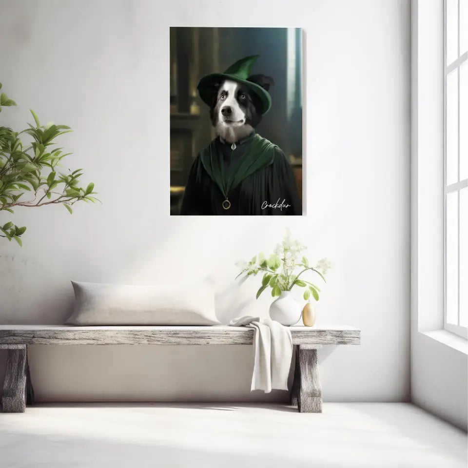 Tableau Personnalisé Portrait Animaux Sorcier McGonagall