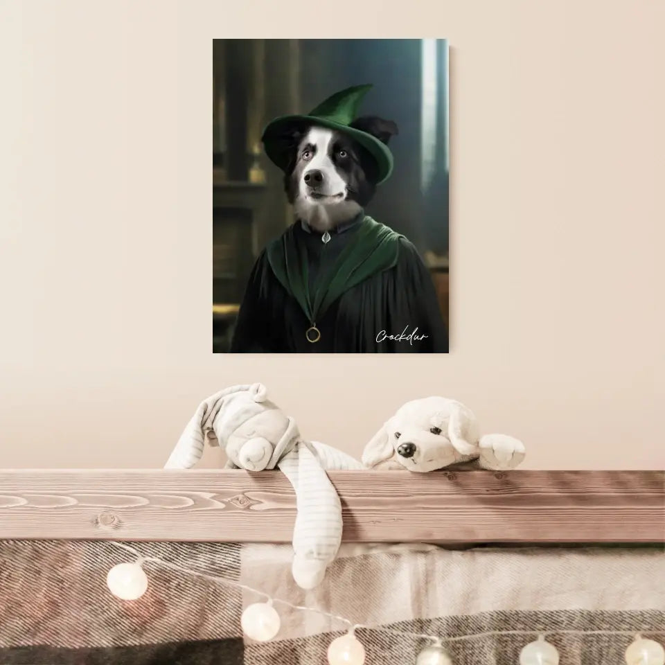 Tableau Personnalisé Portrait Animaux Sorcier McGonagall