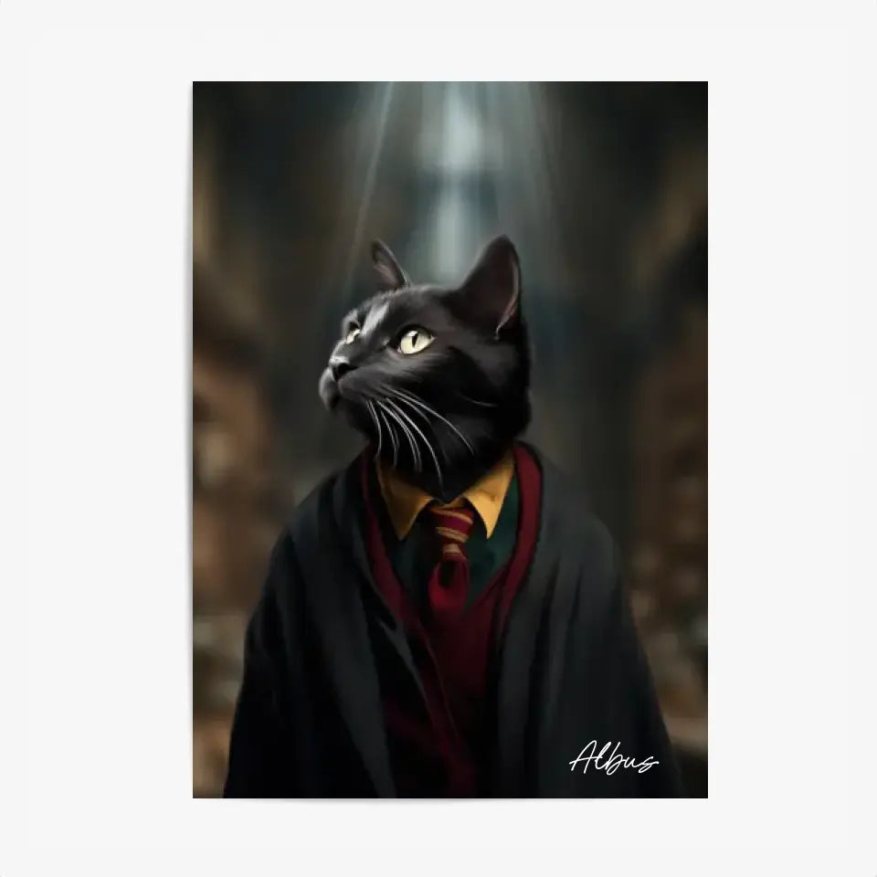 Tableau Personnalisé Portrait Animaux Sorcier Ron