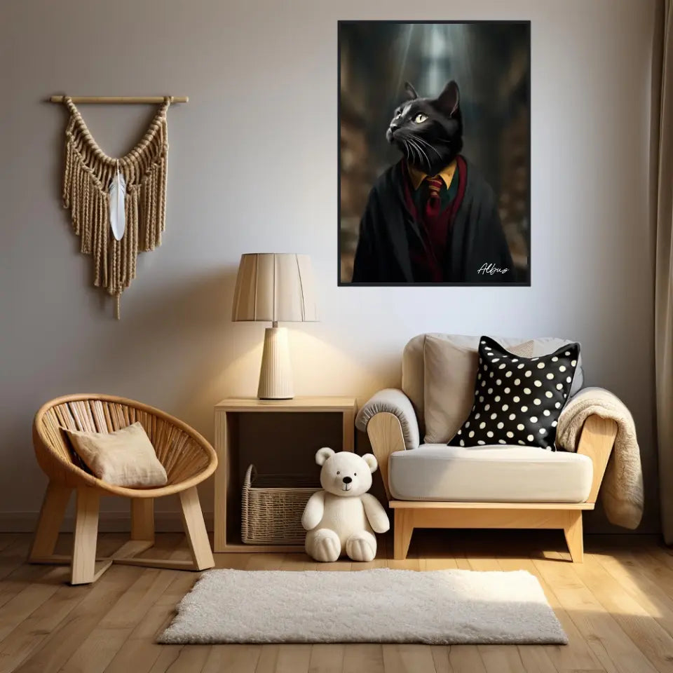 Tableau Personnalisé Portrait Animaux Sorcier Ron