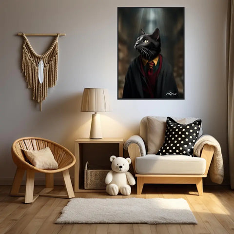 Tableau Personnalisé Portrait Animaux Sorcier Ron