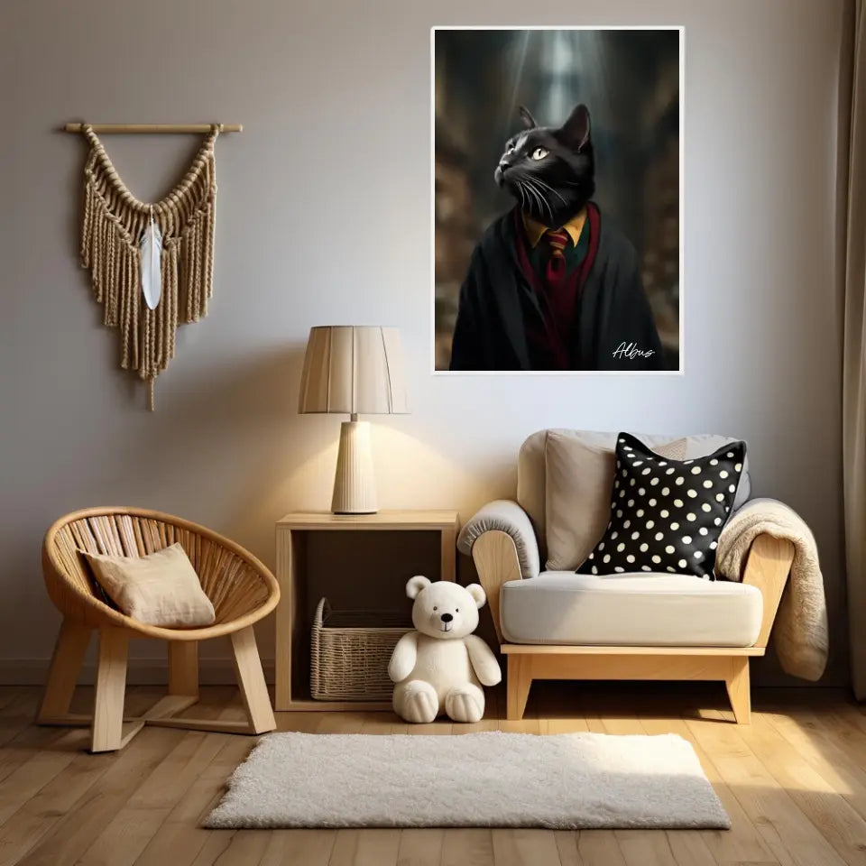 Tableau Personnalisé Portrait Animaux Sorcier Ron
