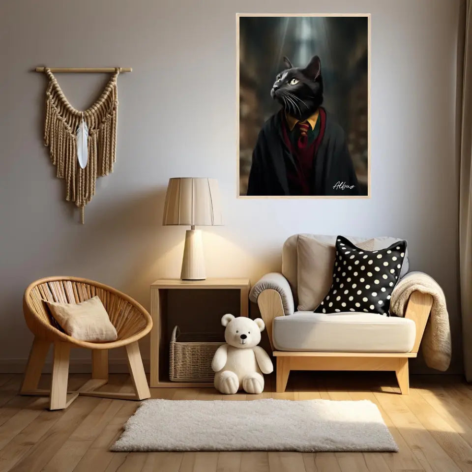 Tableau Personnalisé Portrait Animaux Sorcier Ron