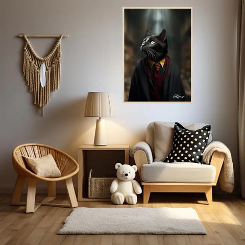 Tableau Personnalisé Portrait Animaux Sorcier Ron