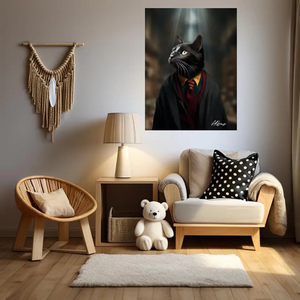Tableau Personnalisé Portrait Animaux Sorcier Ron