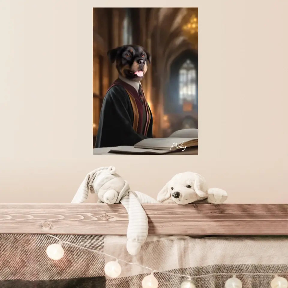 Tableau Personnalisé Portrait Animaux Sorcier Hermione