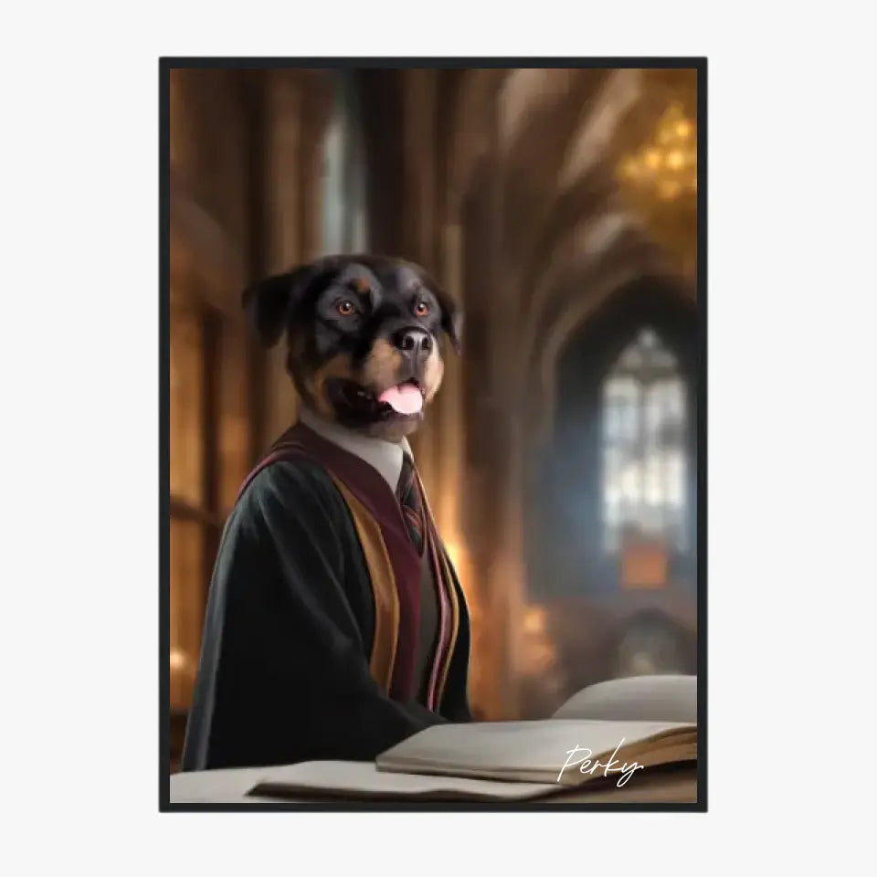 Tableau Personnalisé Portrait Animaux Sorcier Hermione