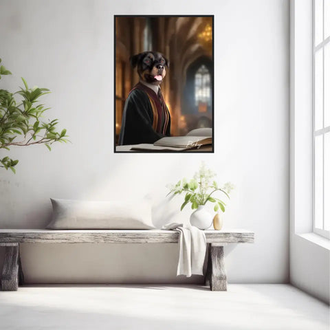 Tableau Personnalisé Portrait Animaux Sorcier Hermione