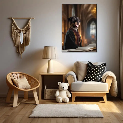Tableau Personnalisé Portrait Animaux Sorcier Hermione