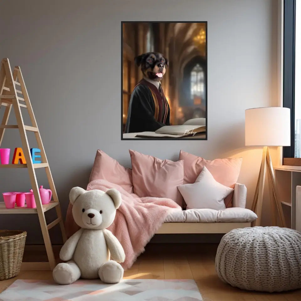 Tableau Personnalisé Portrait Animaux Sorcier Hermione