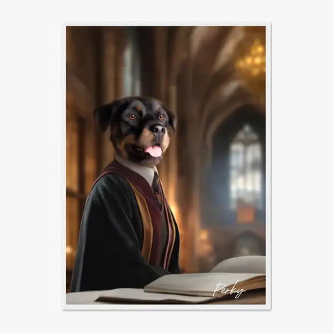 Tableau Personnalisé Portrait Animaux Sorcier Hermione
