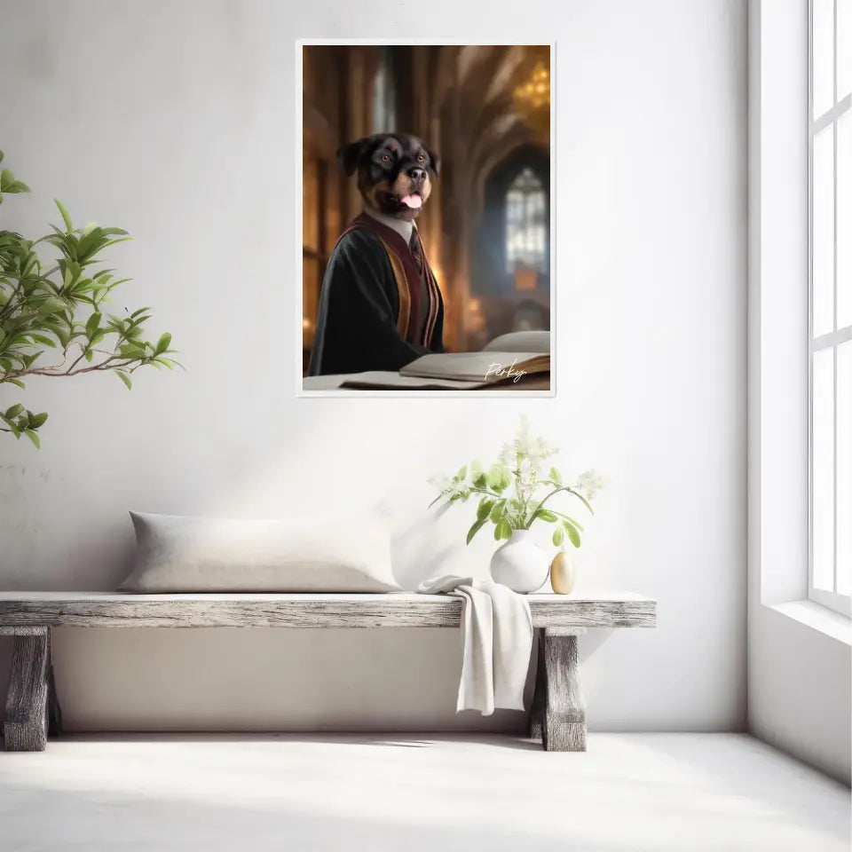 Tableau Personnalisé Portrait Animaux Sorcier Hermione