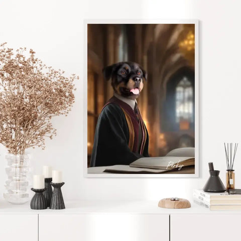 Tableau Personnalisé Portrait Animaux Sorcier Hermione