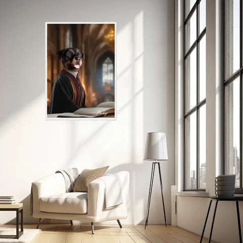 Tableau Personnalisé Portrait Animaux Sorcier Hermione