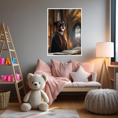 Tableau Personnalisé Portrait Animaux Sorcier Hermione