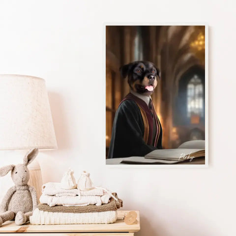 Tableau Personnalisé Portrait Animaux Sorcier Hermione