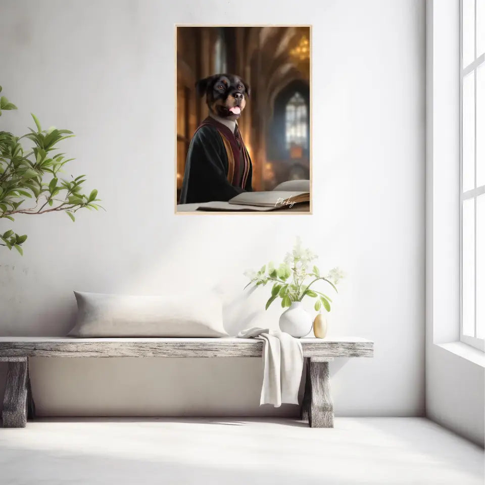 Tableau Personnalisé Portrait Animaux Sorcier Hermione