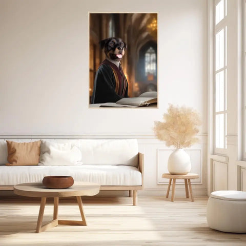 Tableau Personnalisé Portrait Animaux Sorcier Hermione