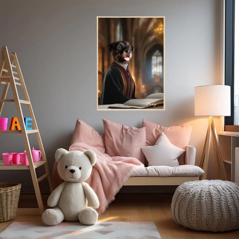 Tableau Personnalisé Portrait Animaux Sorcier Hermione