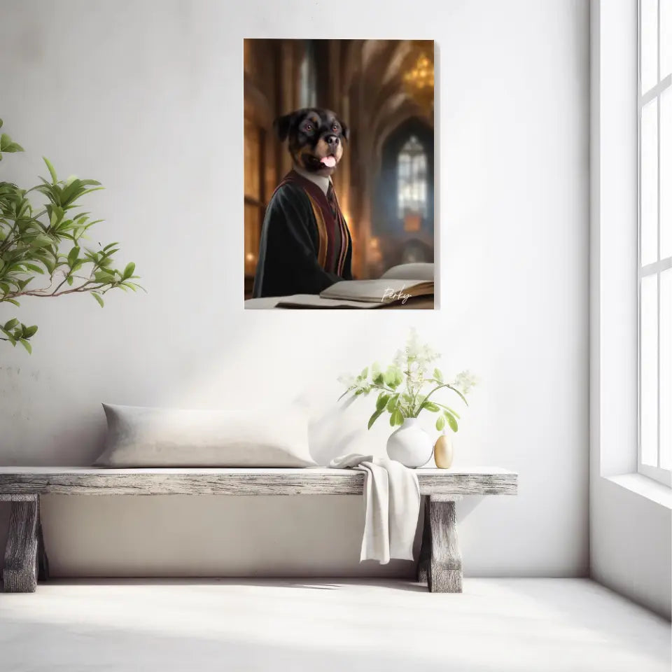 Tableau Personnalisé Portrait Animaux Sorcier Hermione