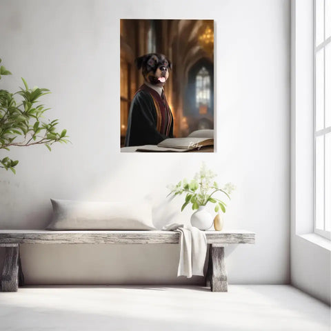 Tableau Personnalisé Portrait Animaux Sorcier Hermione