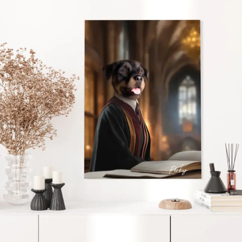 Tableau Personnalisé Portrait Animaux Sorcier Hermione