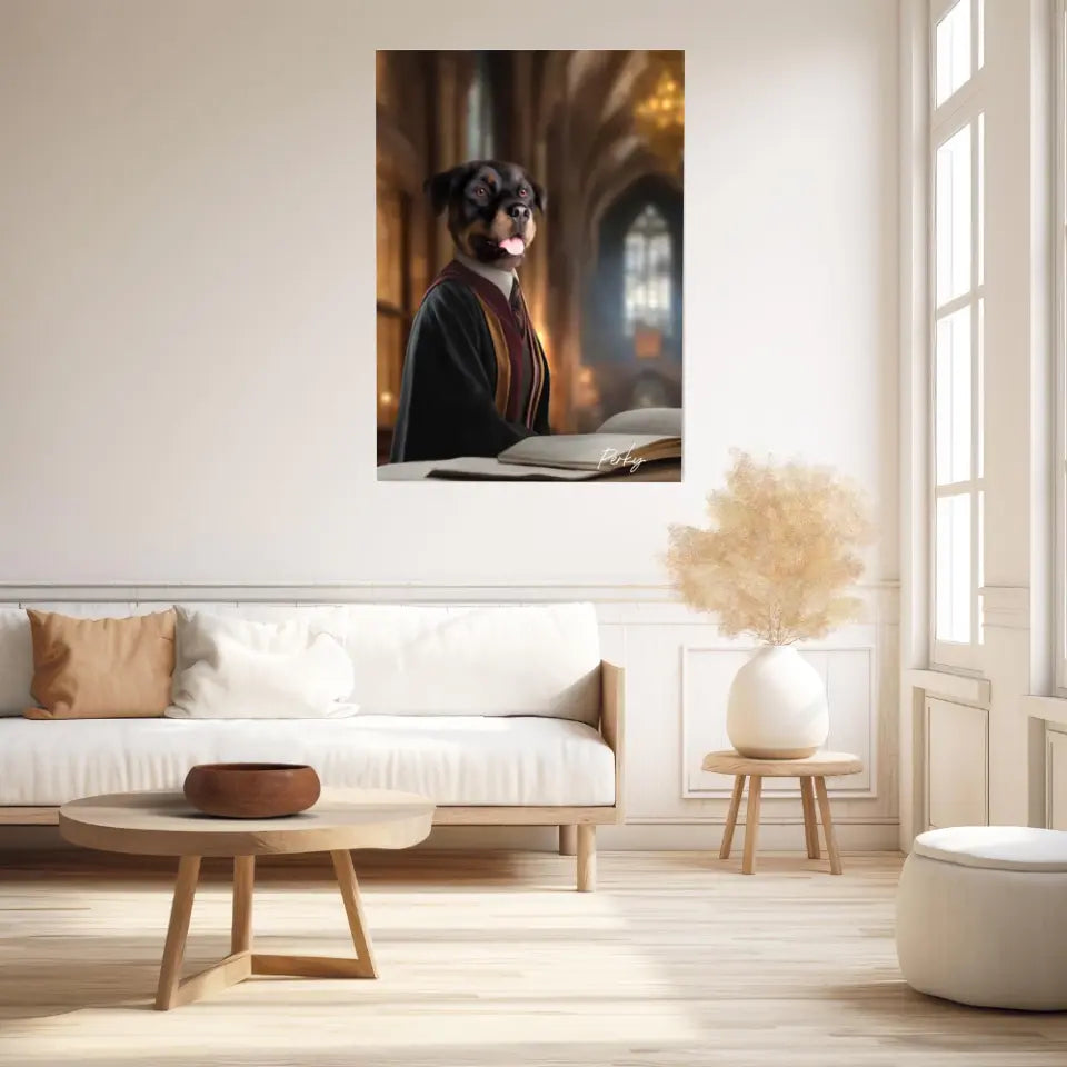 Tableau Personnalisé Portrait Animaux Sorcier Hermione