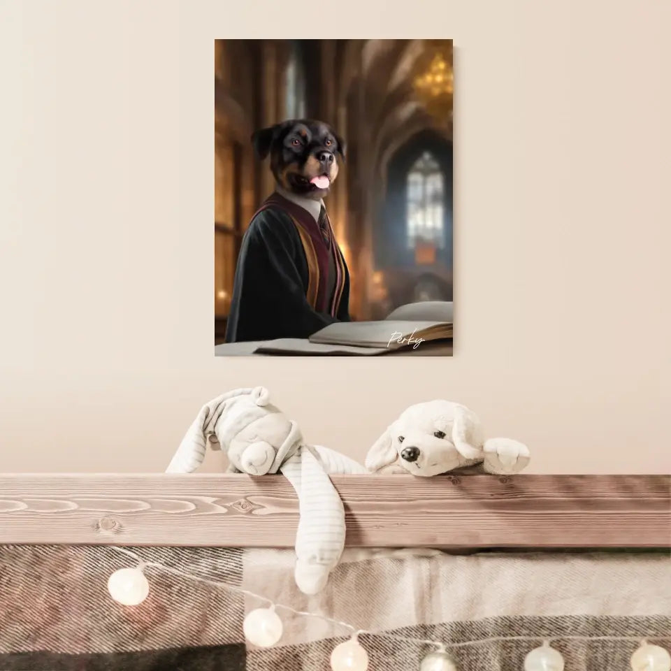 Tableau Personnalisé Portrait Animaux Sorcier Hermione