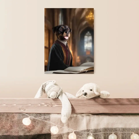 Tableau Personnalisé Portrait Animaux Sorcier Hermione