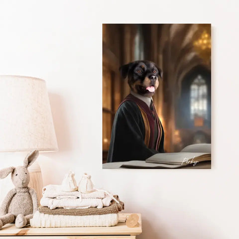 Tableau Personnalisé Portrait Animaux Sorcier Hermione