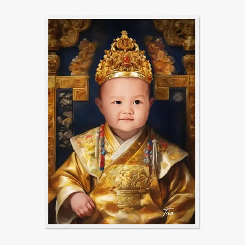 Tableau Personnalisé Photo Portrait Enfant Royal Empereur du Japon