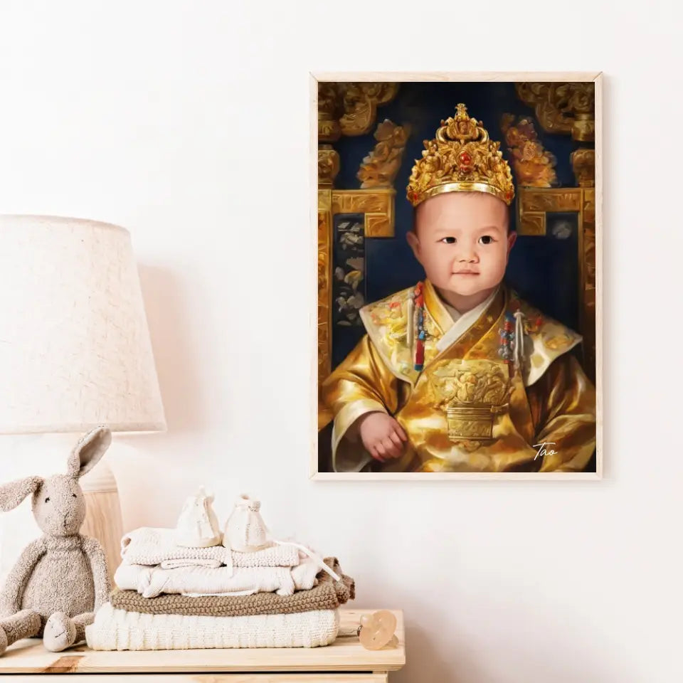 Tableau Personnalisé Photo Portrait Enfant Royal Empereur du Japon