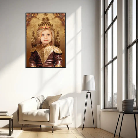 Tableau Personnalisé Photo Portrait Enfant Royal Princesse