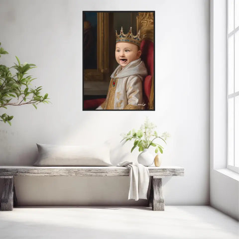 Tableau Personnalisé Photo Portrait Enfant Costume Royal