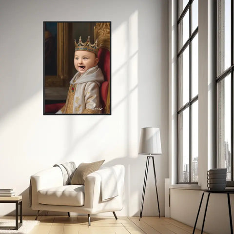 Tableau Personnalisé Photo Portrait Enfant Costume Royal