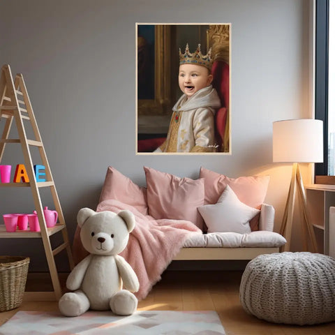 Tableau Personnalisé Photo Portrait Enfant Costume Royal