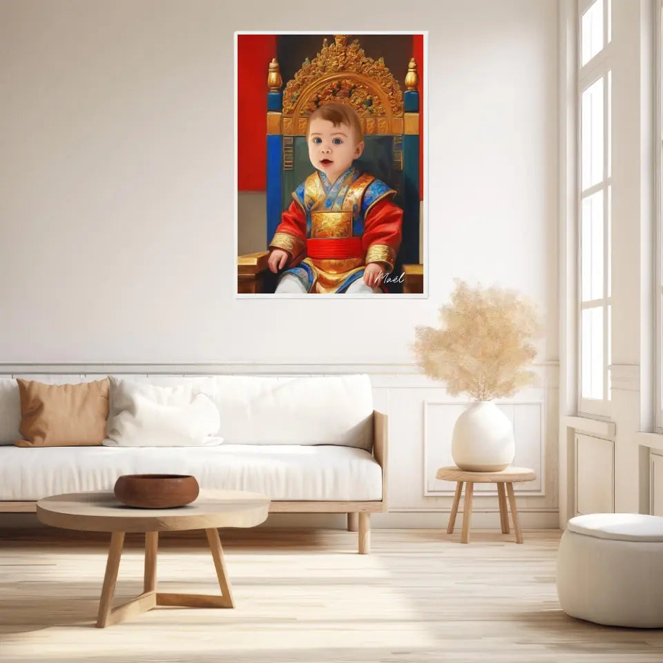 Tableau Personnalisé Photo Portrait Enfant Royal Empereur