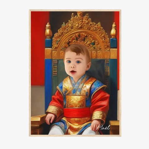 Tableau Personnalisé Photo Portrait Enfant Royal Empereur