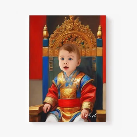 Tableau Personnalisé Photo Portrait Enfant Royal Empereur