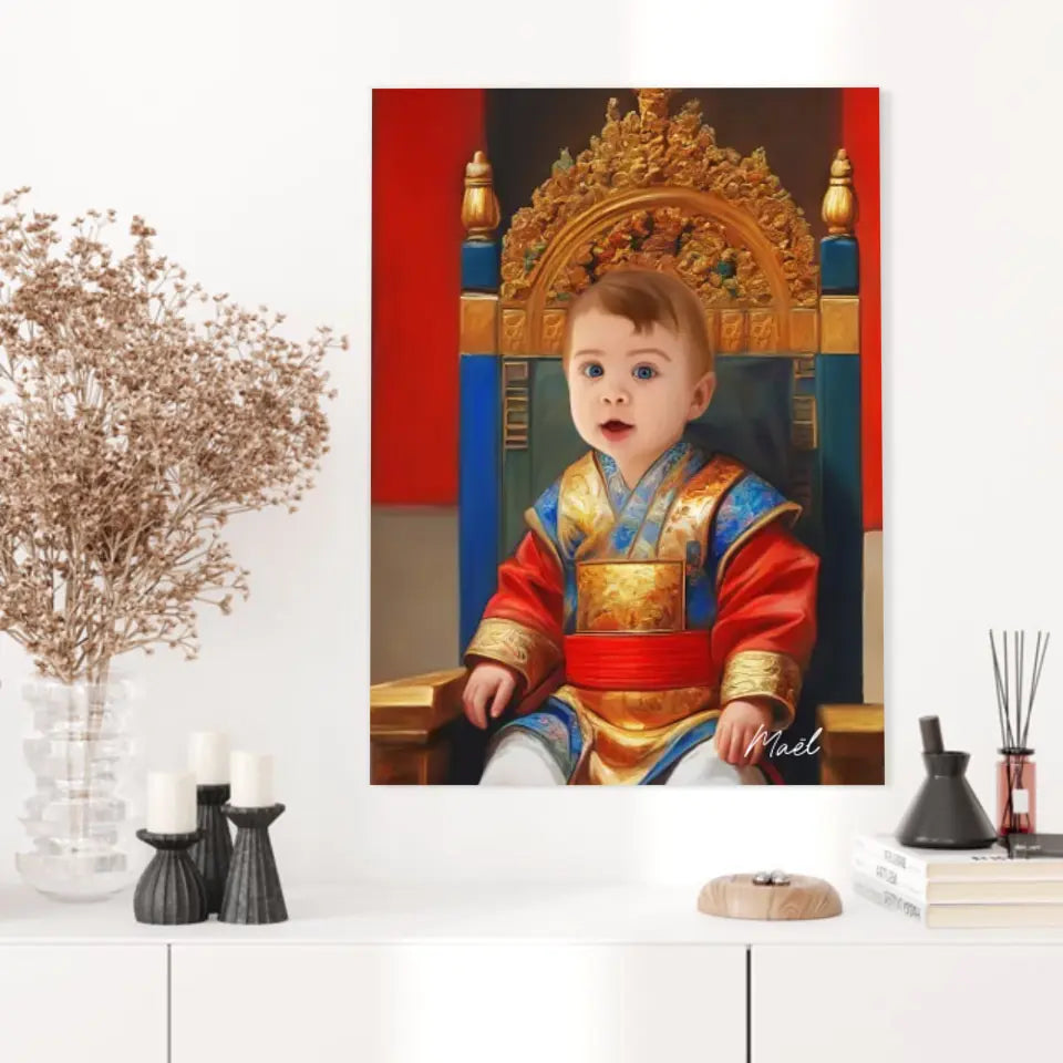 Tableau Personnalisé Photo Portrait Enfant Royal Empereur