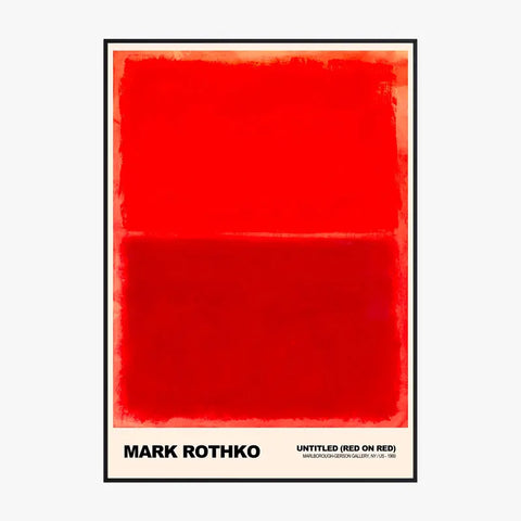 Mark Rothko Untitled Red On Red
